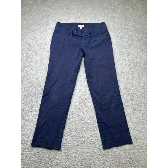 Lilly Pulitzer navy ankle pant size 4 - Picture 1 of 9